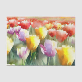 Bereich Blume-Tulip (B) Wasserfarbe Seidenpapier