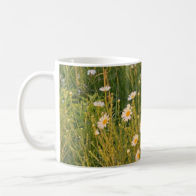 Bereich Daisies Foto Tasse (Links)