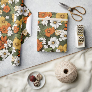 Bereich der Blume Geschenkpapier