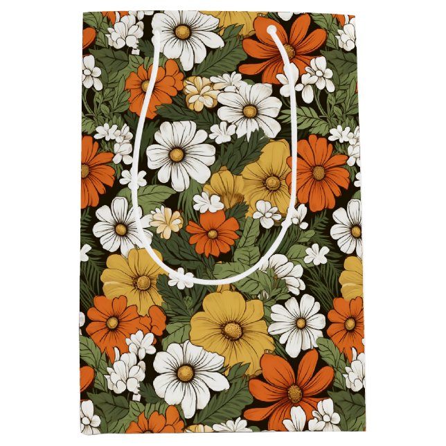 Bereich der Blume Mittlere Geschenktüte (Vorderseite)