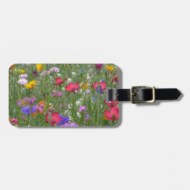 Bereich der farbenfrohen Blume Gepäckanhänger (Vorderseite horizontal)