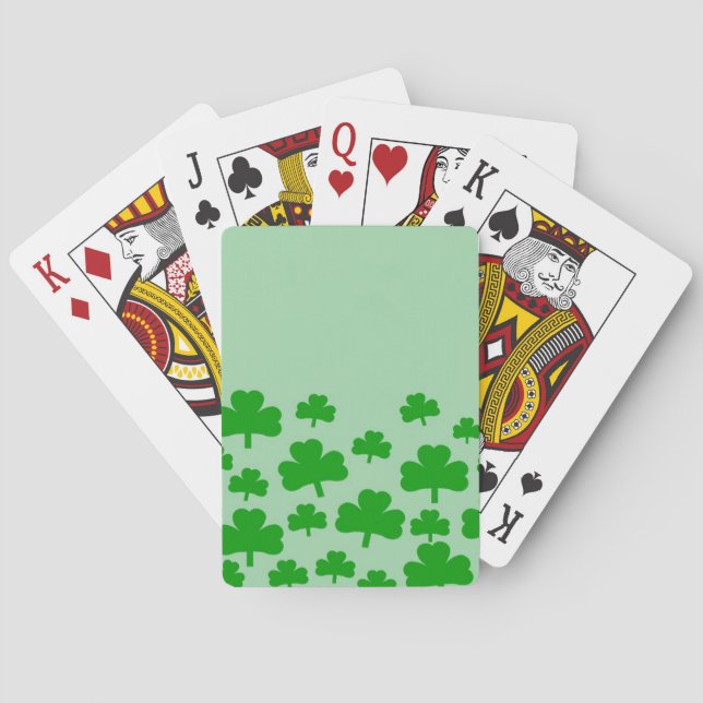 Bereich der Kleeblätter Spielkarten (Rückseite)