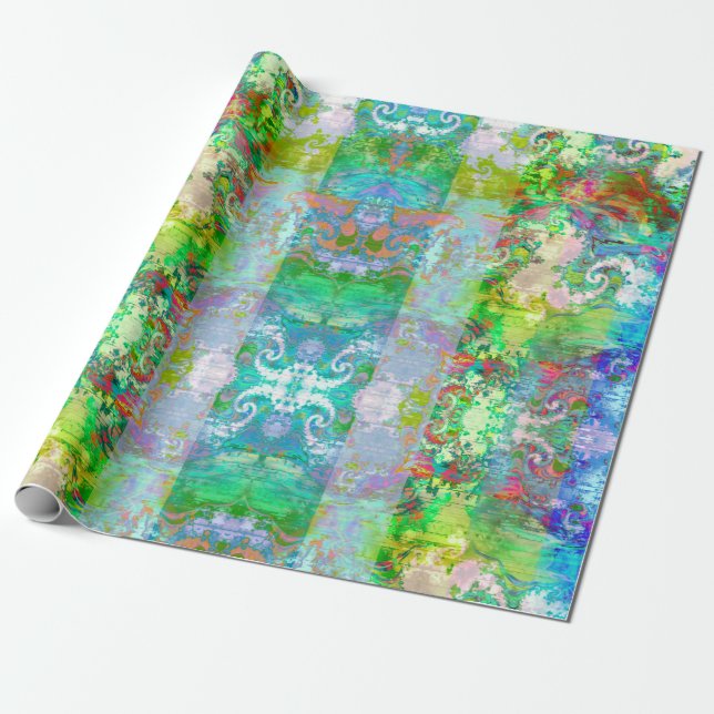 Bereich Grüntöne Umschlagpapier Geschenkpapier (Ungerollt)