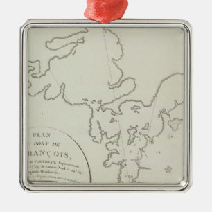 Bereich Kaliforniens San Francisco Bay Silbernes Ornament