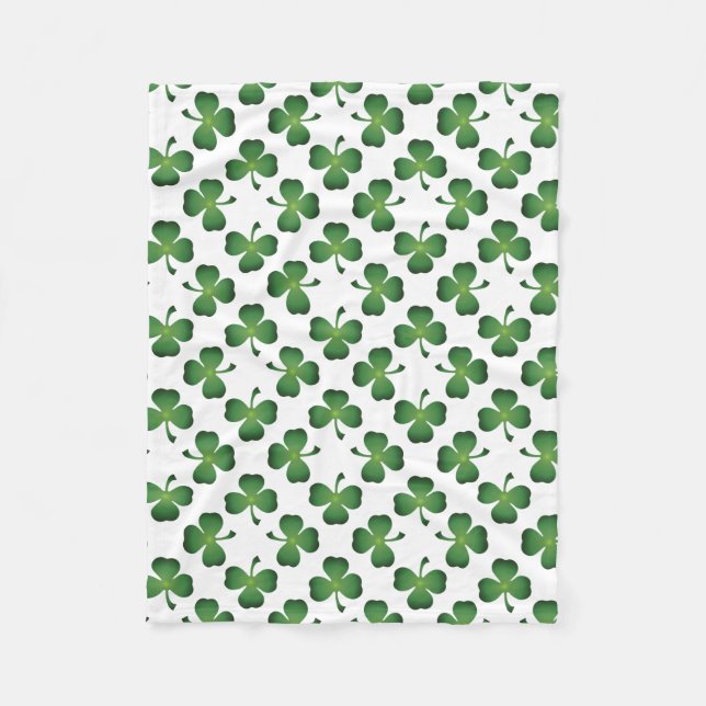Bereich Kleeblatt Clovers Fleece Blanket (Vorderseite)