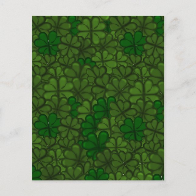 Bereich Kleeblätter Digitale Kunstmuster St Patric (Vorderseite)