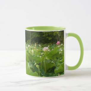 Bereich Lotus Blume Sommergarten Tasse