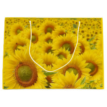 Bereich Sonnenblumen Design Geschenktasche