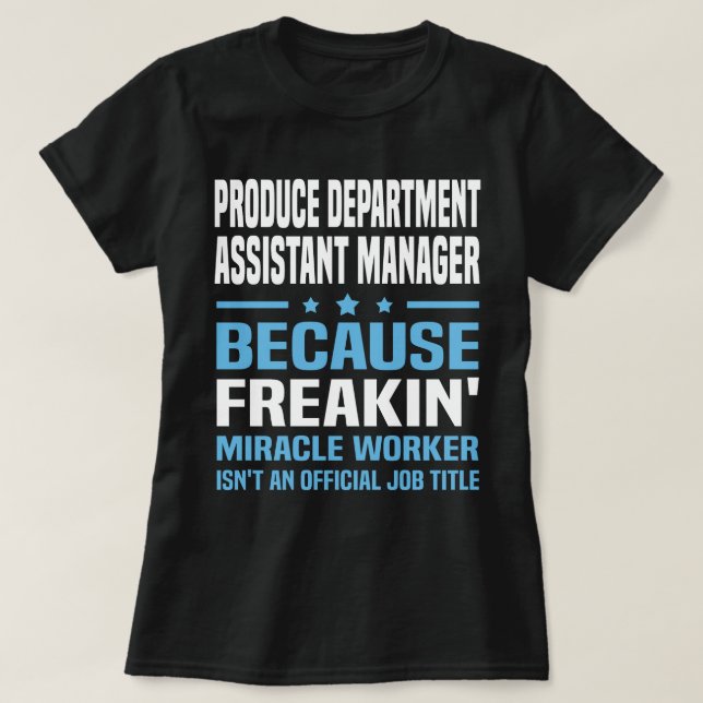 Bereichsassistent T-Shirt (Design vorne)