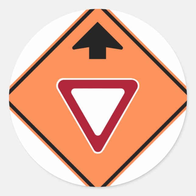 Bereichsvorsprung Autobahnring Runder Aufkleber (Vorderseite)
