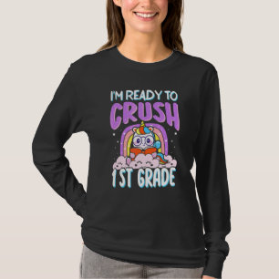 Bereit 1. Klasse zu knacken Einhorn Rücken T-Shirt