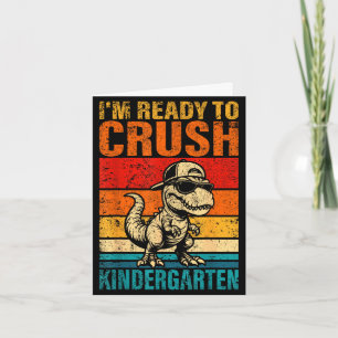 Bereit, den Kindergarten-Dinosaurier-Kindergarten Karte