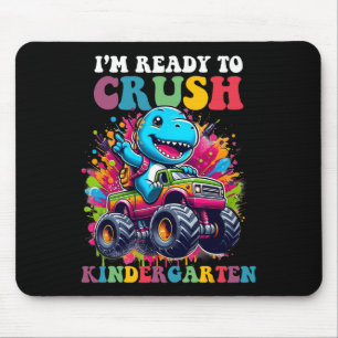 Bereit, den Kindergarten-Dinosaurier-LKW-Entwurf z Mousepad