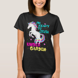 Bereit, den Kindergarten-Einhorn-Crush am ersten S T-Shirt