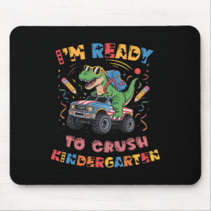 Bereit, den Kindergarten-Monstertruck-Boys T-Rex z Mousepad