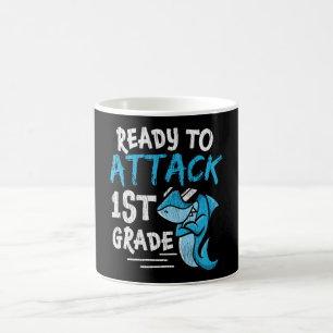 Bereit, die 1. Klasse anzugreifen Zurück zur Schul Kaffeetasse