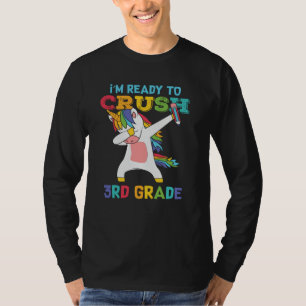 Bereit, die 3. Klasse zu rocken, süßes Einhorn für T-Shirt
