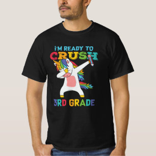 Bereit, die 3. Klasse zu rocken, süßes Einhorn für T-Shirt