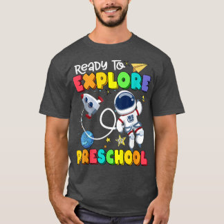 Bereit, die Vorschulzeit wieder zum Astronauten de T-Shirt