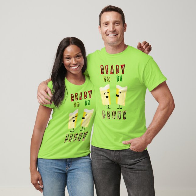 Bereit für Betrunkene Weine International 4 August T-Shirt (Unisex)