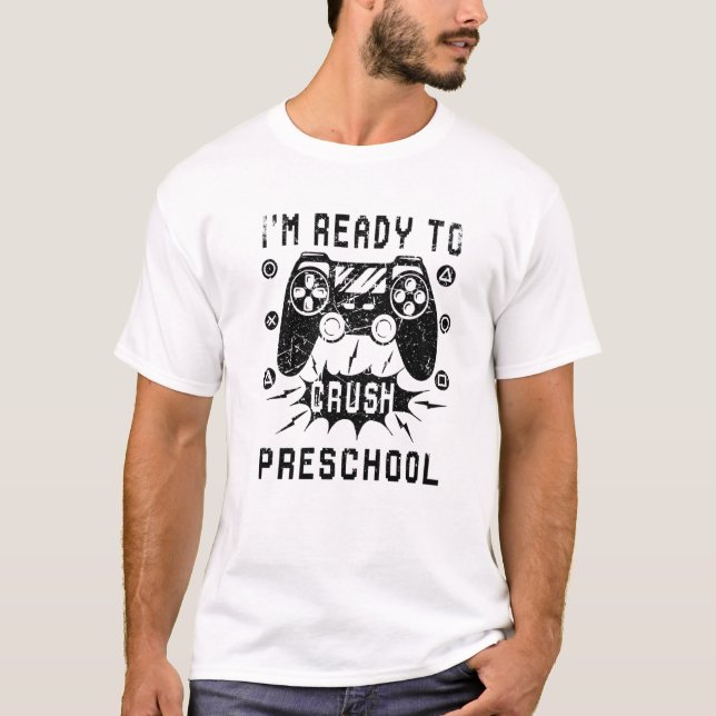 Bereit für das Abreißen von Videospielern in der V T-Shirt (Vorderseite)