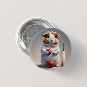 Bereit für das Pitch: Meerschweinchen in Cricket-A Button