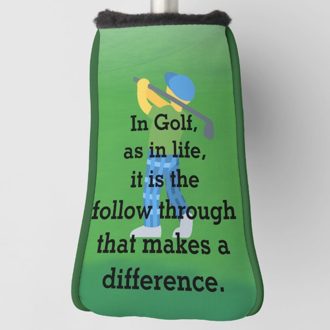 Bereit für das T-Shirt mit unserem Putter Golf Headcover (Rotieren 90)