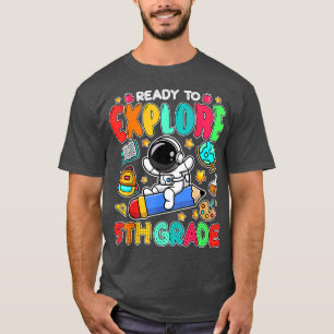 Bereit für den 5. Klasse Skaten Astronaut Zurück T T-Shirt