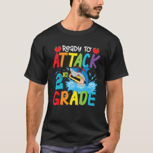 Bereit für den Angriff auf Jungen der zweiten Klas T-Shirt