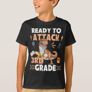 Bereit für den Angriff von Dinosaurier der dritten T-Shirt
