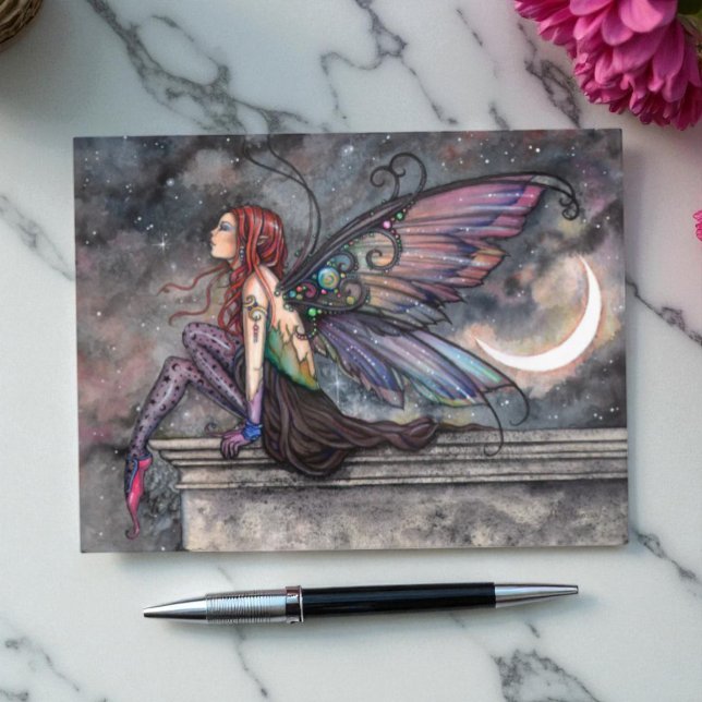 Bereit für den Flug Mystische Himmelsmuschel Kunst Postkarte (Von Creator hochgeladen)