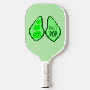 Bereit für den Pop Schwangere Grüne Erbse Pickleball Schläger