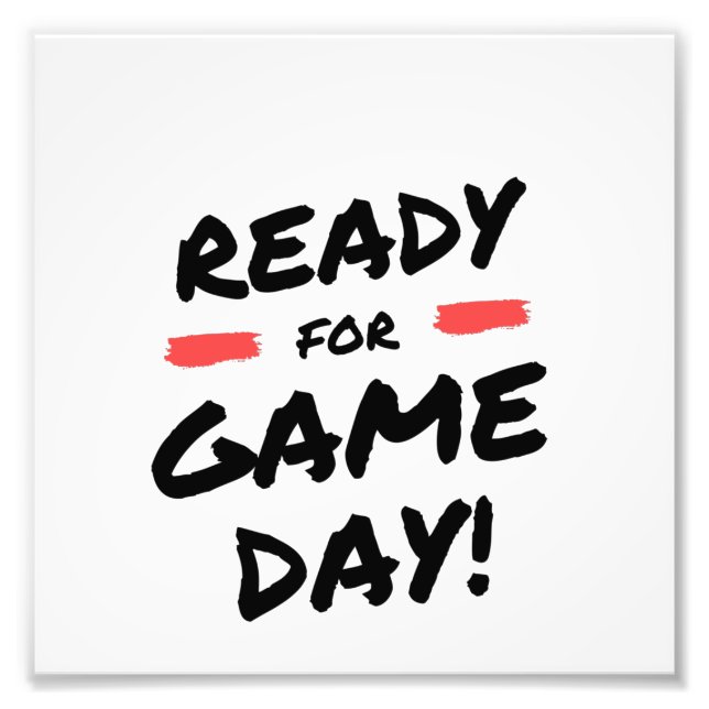 Bereit für den Spieltag Fotodruck (Vorne)