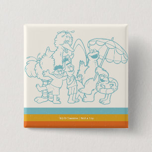 Bereit für den Strand Button