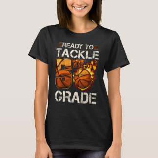 Bereit für die 5. Stufe des Basketballschuhs nach T-Shirt