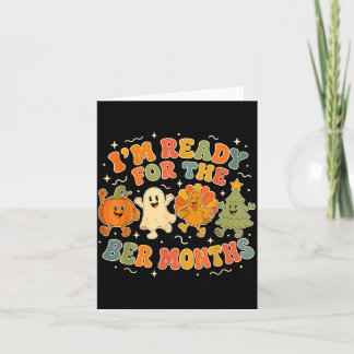 Bereit für die Ber-Monate Halloween Erntedankfest Karte