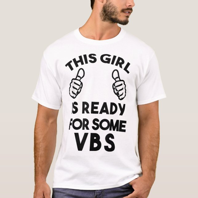 Bereit für die Bibelschule I Liebe VBS Christi T-Shirt (Vorderseite)