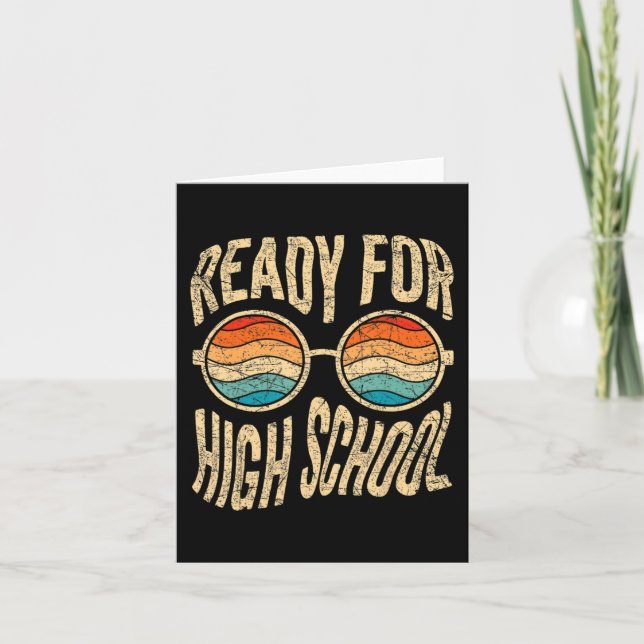 Bereit für die High School zurück zur Schule Fresh Karte (Vorderseite)