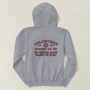 Bereit für die Personalisierung der Freiwilligen-F Bestickter Hoodie