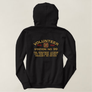 Bereit für die Personalisierung der Freiwilligen-F Bestickter Hoodie