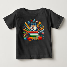 Bereit für die Schule: Dynamisches Wichtiges für d Baby T-shirt