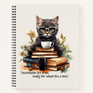 Bereit für die Schule wie ein Boss Notizbuch