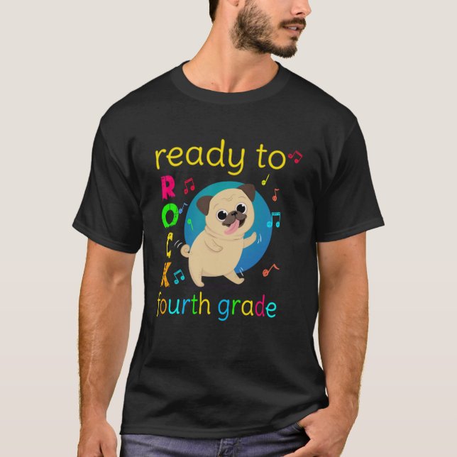 Bereit für die vierte Klasse Zurück zu T-Shirts in (Vorderseite)
