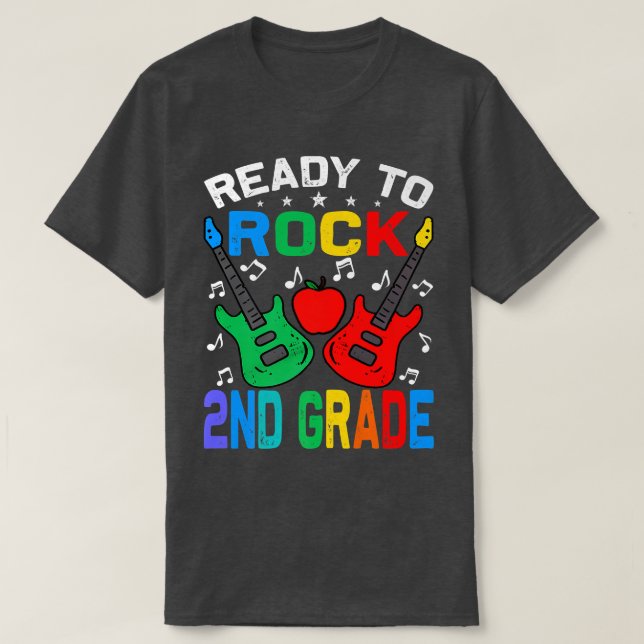 Bereit für die zweite Stufe zurück zur Gitarre Pre T-Shirt (Design vorne)