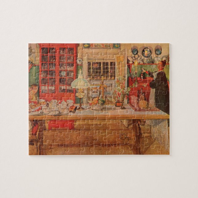 Bereit für ein Kartenspiel von Carl Larsson (Horizontal)
