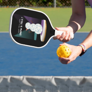 Bereit für ein wenig Schnee und erzählen Discoball Pickleball Schläger