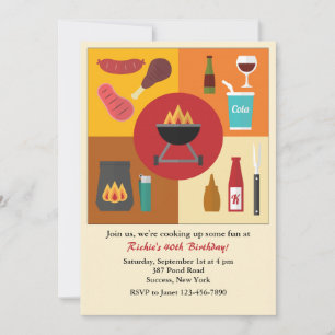 Bereit für eine Cookout-Einladung Einladung