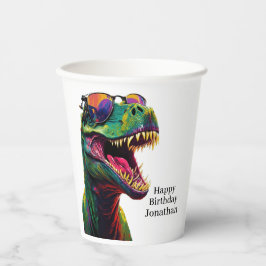 Bereit für eine Dino-Mite-Geburtstagsparty Pappbecher