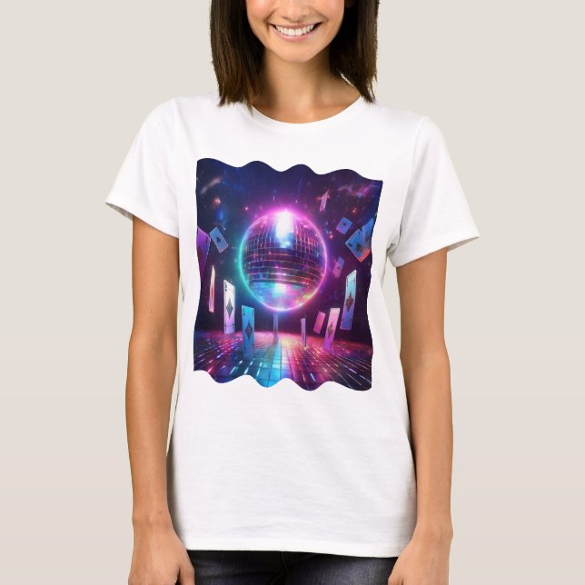 Bereit für eine Nacht des Tanzes und Glücksspiels T-Shirt (Vorderseite)