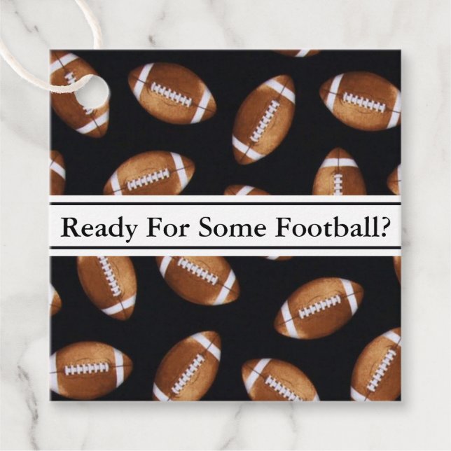 Bereit für Fußball? Geschenkanhänger (Vorderseite)